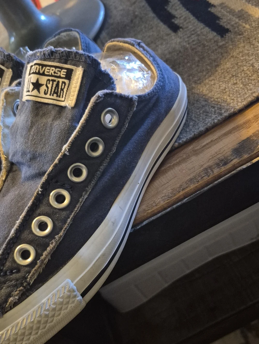 Converse Chuck Taylor Laceless All Star Low Profile Blue Denim Womens Sz.6.5.(#)